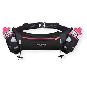 Fitletic hydration belt - black and pink